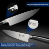 8 Inch Chef's Knife;  Professional Chef Knife;  Razor Sharp Kitchen Knife Made of German High Carbon Stainless Steel EN1.4116 with Premium G10 Handle