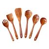 WILLART Kitchen Utensils Set;  Wooden Cooking Utensil Set Non-stick Pan Kitchen Tool Wooden Cooking Spoons and Spatulas Wooden Spoons for cooking sala