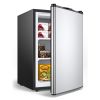 3 Cubic Feet Compact Upright Freezer with Stainless Steel Door