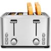 Home 1500W 4 Slice Toaster With Stainless Steel Warming Rack