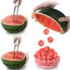 Stainless Steel Watermelon Slicer - Quick; Safe; and Fun! Perfect for Fruit Salad and Kitchen Gadget. 1pc.