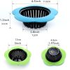 4 Pack Sink Strainer For Kitchen Sink Drain Silicone Sink Stopper Garbage Disposal Drain Stopper For 1.97-2.8 Inch Basin Drain Holes