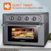 Oven Combo, WEESTA 7-in-1 Convection Oven Countertop, 24QT Large Air Fryer with Accessories & E-Recipes