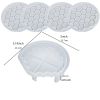 1pc/5pcs Crystal Drip Rubber Bee Coaster Honeycomb Honeycomb Coaster Setting Table Spacer Silicone Mold