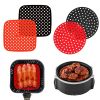 1pc 7.5in/8in/9in Air Fryer Liner Silicone Air Fryer Mat