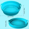 1pc Foldable Air Fryer Silicone Pot With Split Pad Basket Liner Mat Non-Stick For Oven Baking Tray Pizza Plate Grill Pot Tray