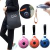 1pc Reusable Bags For Shopping; Eco-Friendly Shopping Bag With Storage Case And Carabiner; Foldable; Durable; Lightweight; Roll-up Space-Saving Disc D