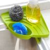 1pc Portable Kitchen Sink Corner Storage Rack Sponge Holder Wall Mounted Tool