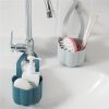 1pc Kitchen Sink Drain Rack; Soap Sponge Rack; Hanging Storage Basket; Bathroom Adjustable Faucet Rack Kitchen Accessories