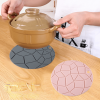 1pc Food Grade Silicone Coaster; Anti-scalding Thickened Pot Mat; Turtle Pattern Heat Insulation Mat; High Temperature Resistant Table Mat